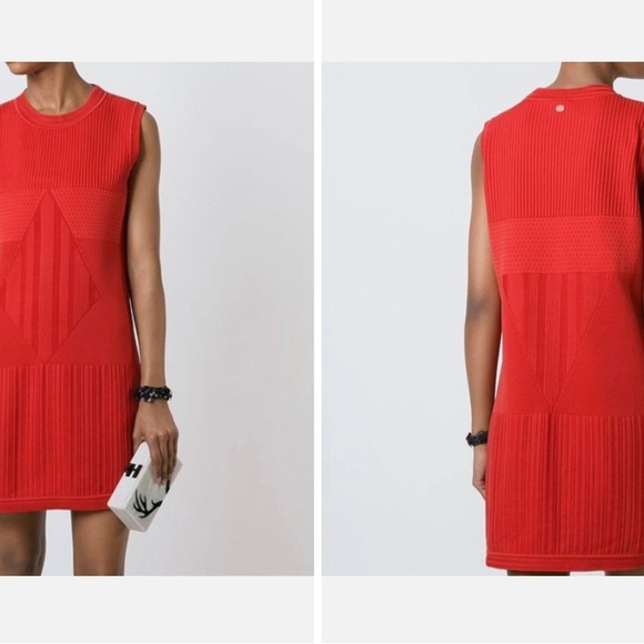 Red Chanel Knit Dress - Picture 1 of 4